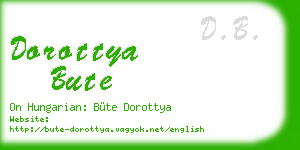 dorottya bute business card