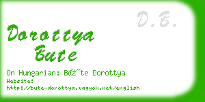 dorottya bute business card